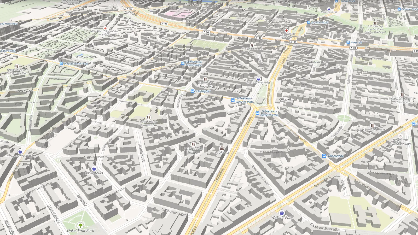 Friedenau's blocks in 3D in Takt