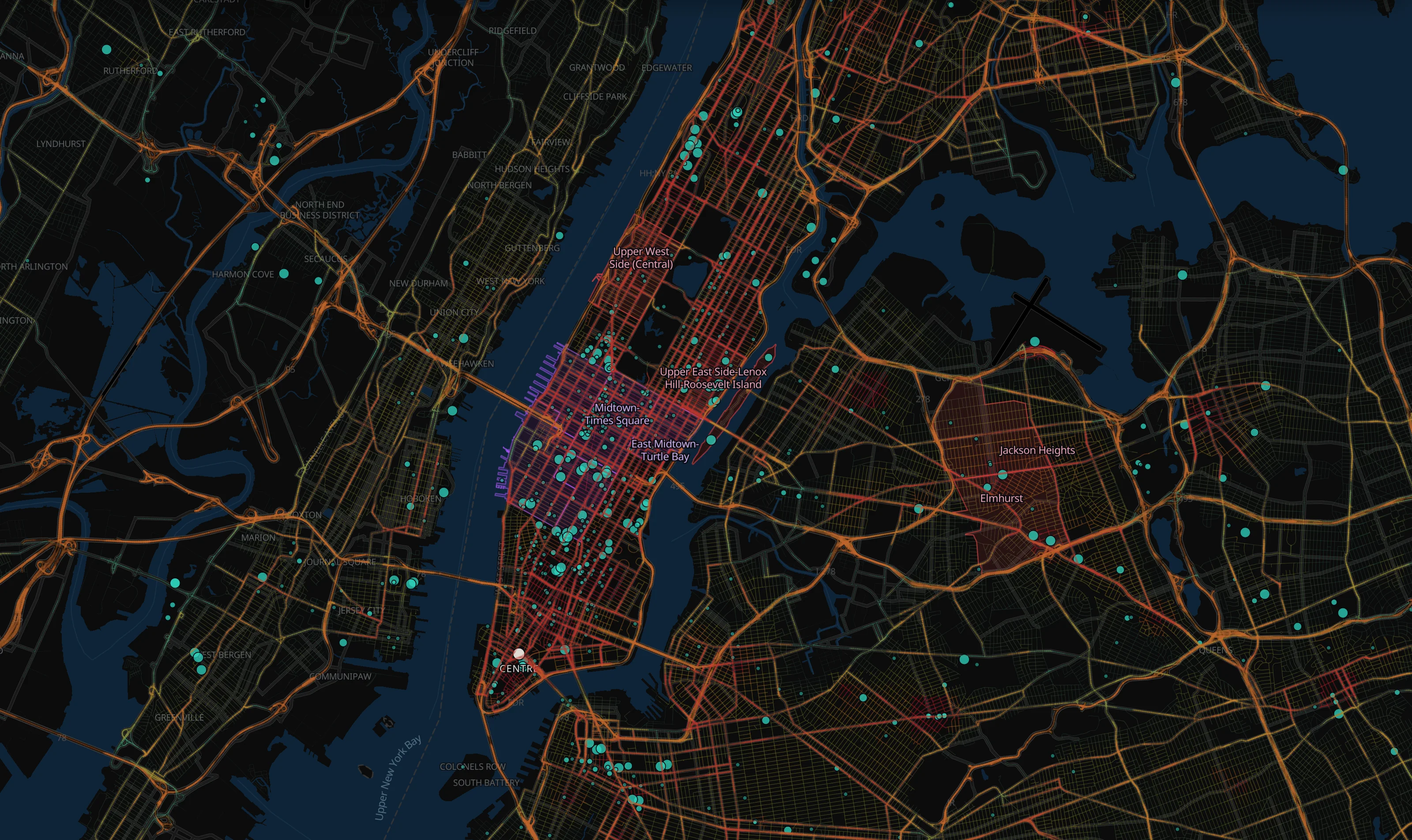New York's demand in Takt: the streets people travel, the places and the city requests, before any line is built